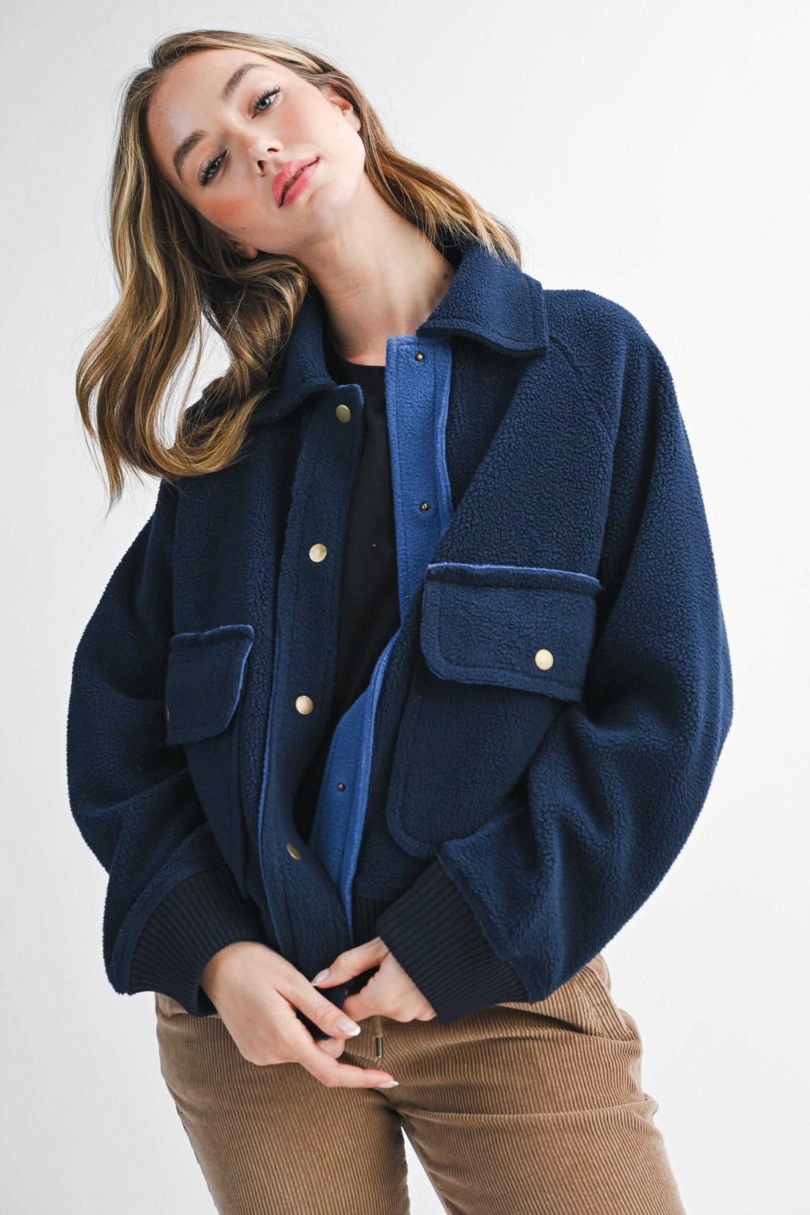 Estella Cropped Button Up Jacket - Image 6