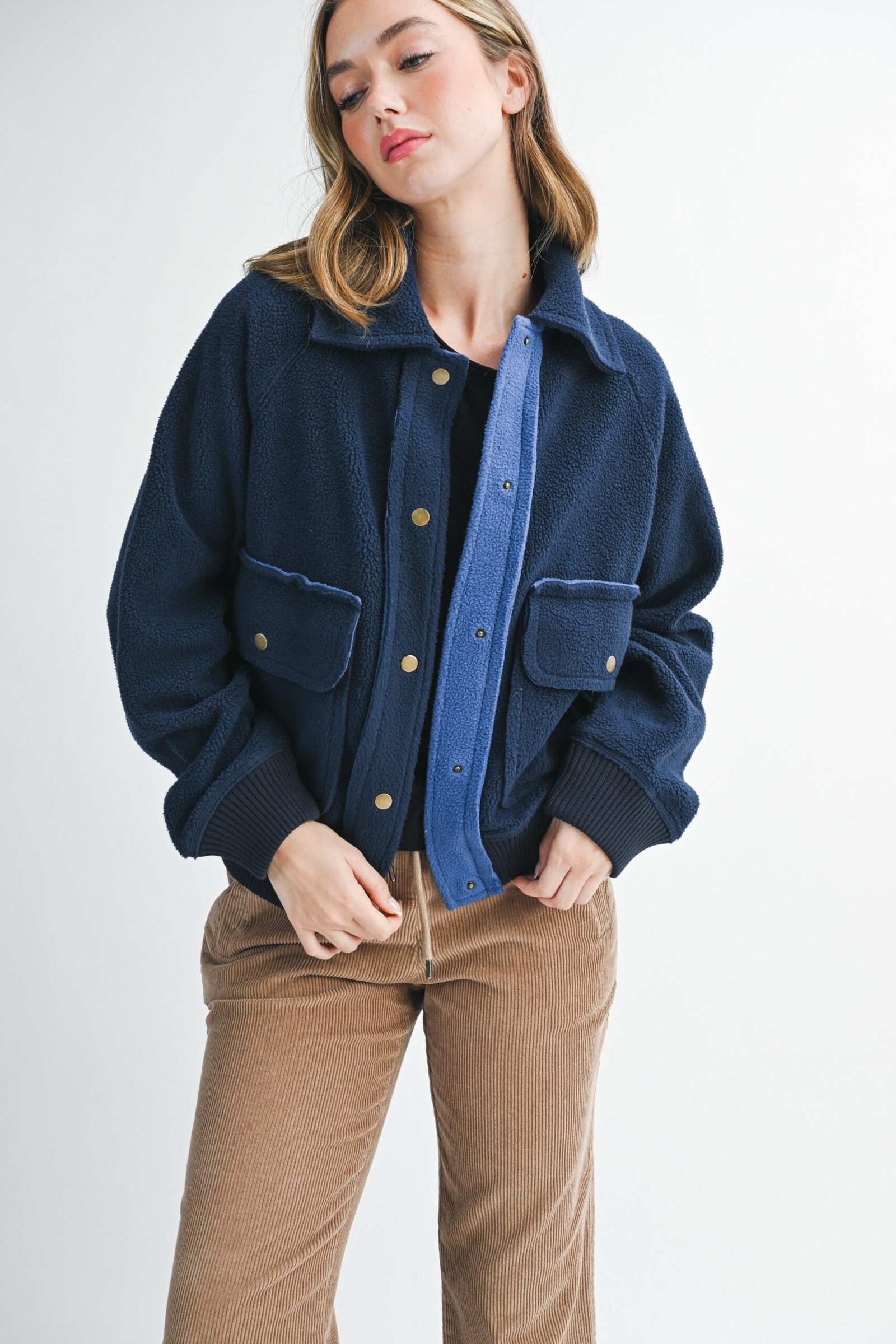 Estella Cropped Button Up Jacket - Image 5