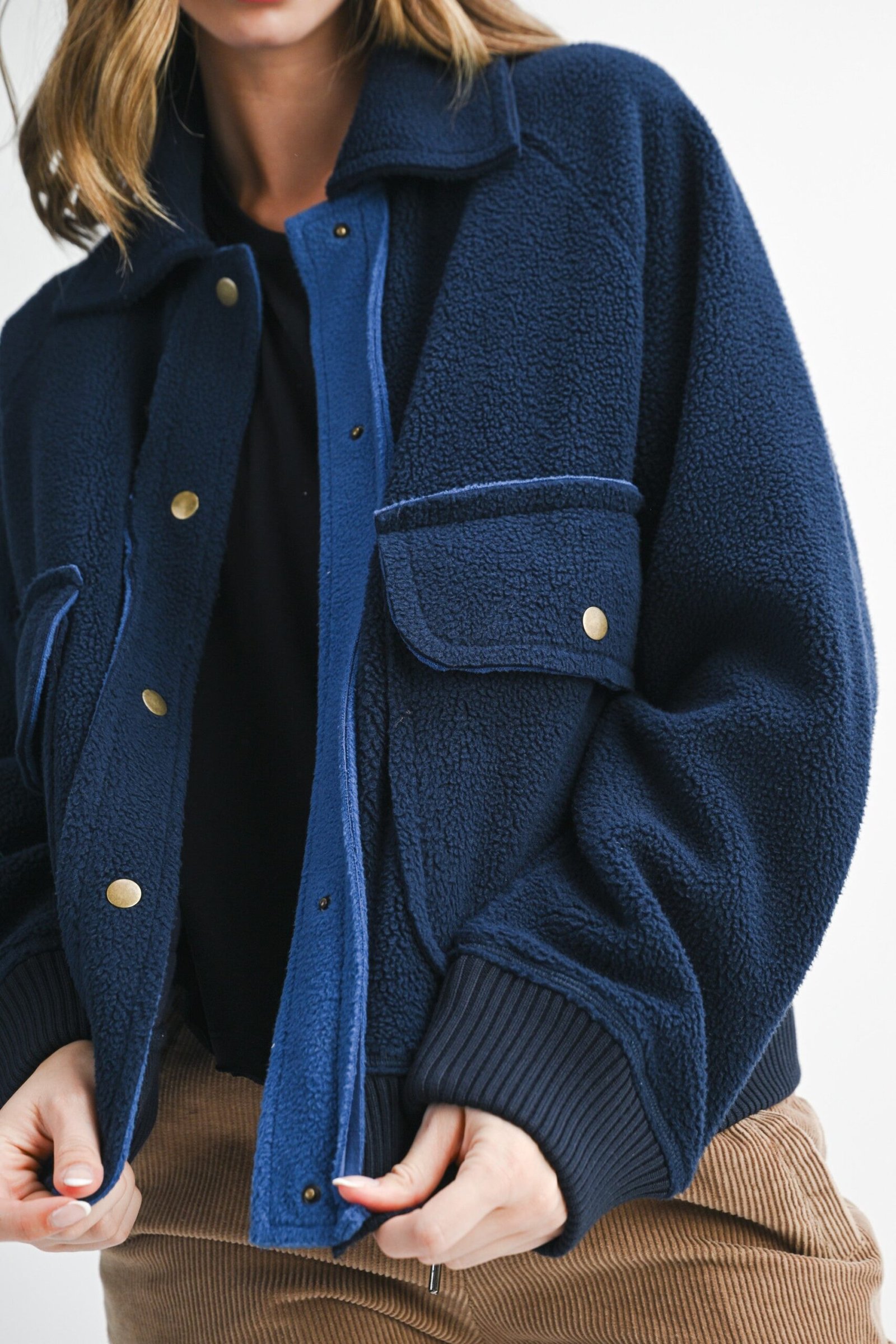 Estella Cropped Button Up Jacket - Image 2