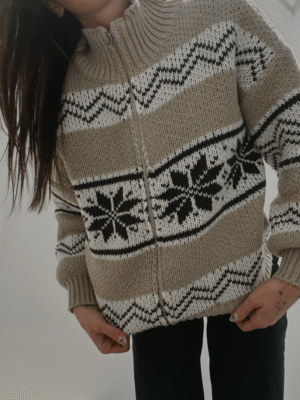 Fair Isle Sweater Jacket