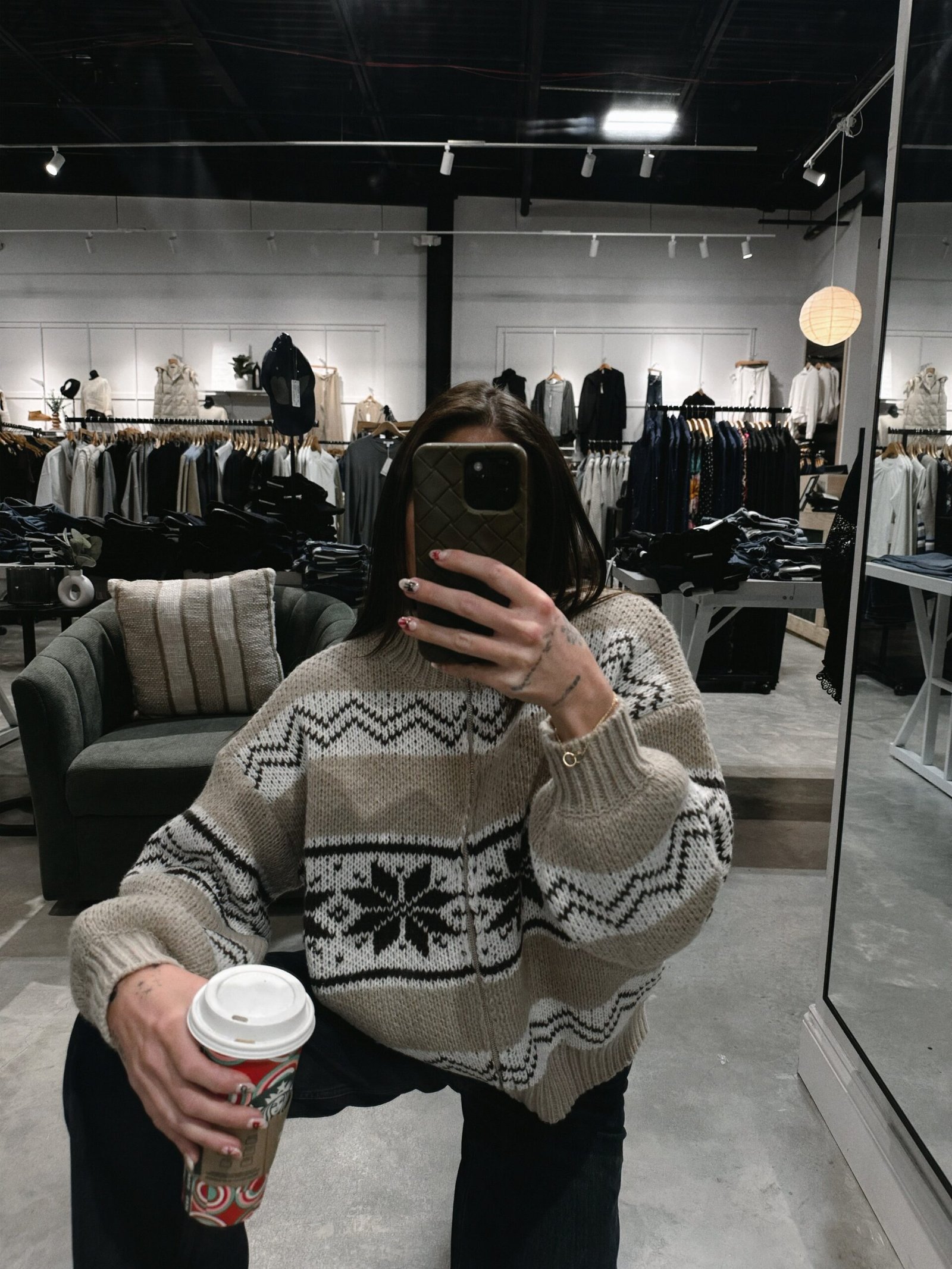 Fair Isle Sweater Jacket - Image 3