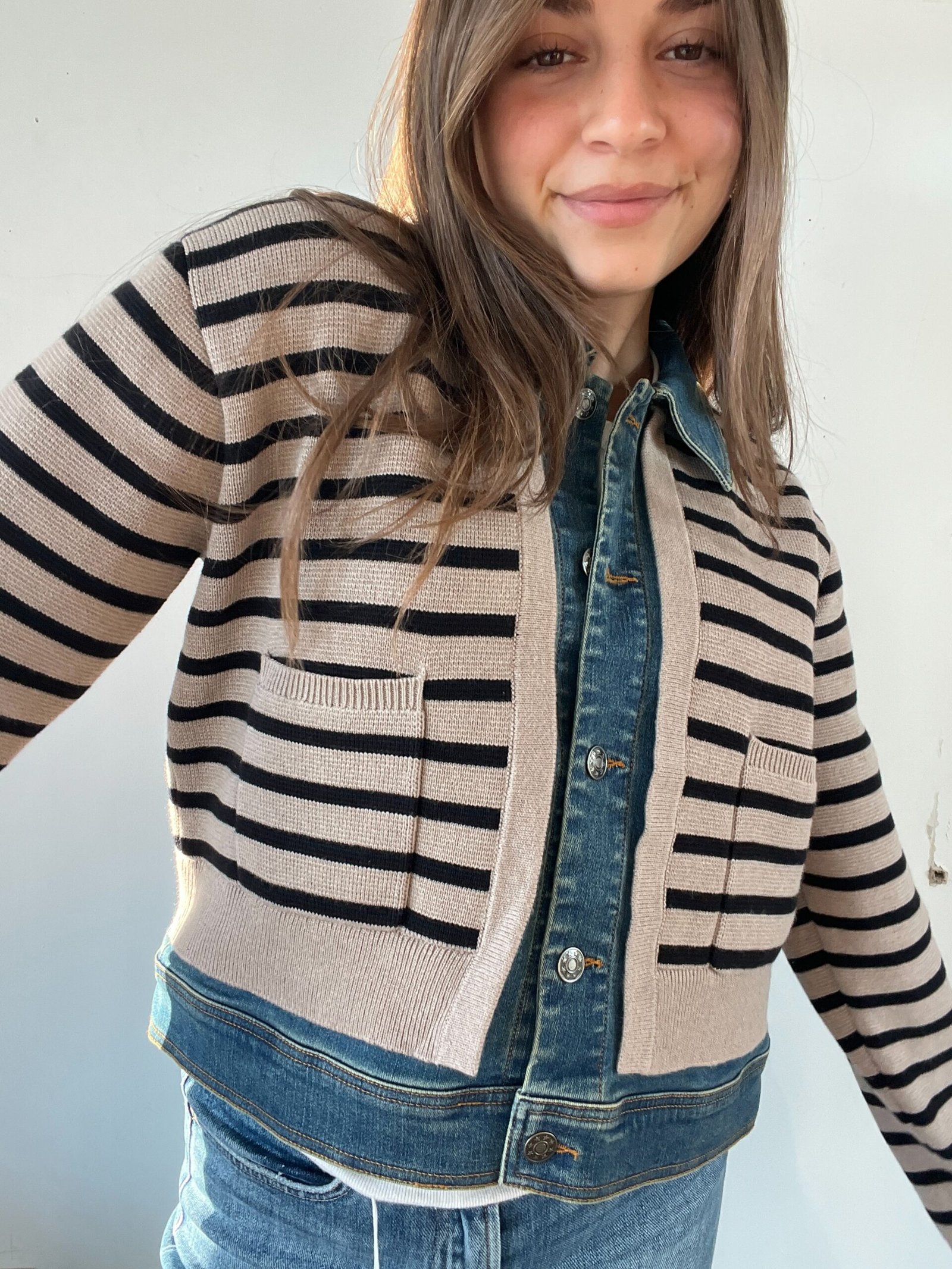 Rylie Denim Trim Jean Jacket - Image 2