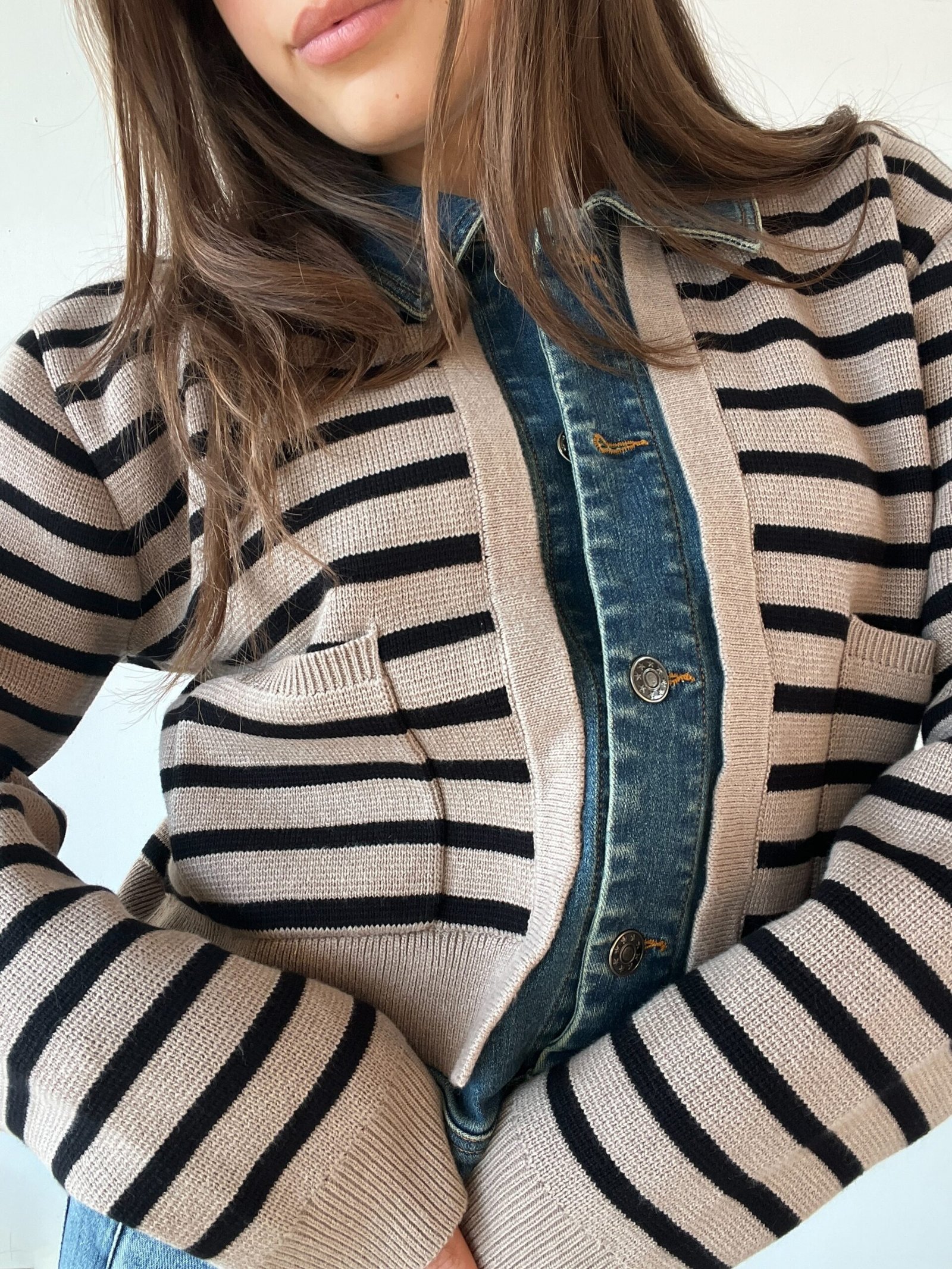 Rylie Denim Trim Jean Jacket - Image 3