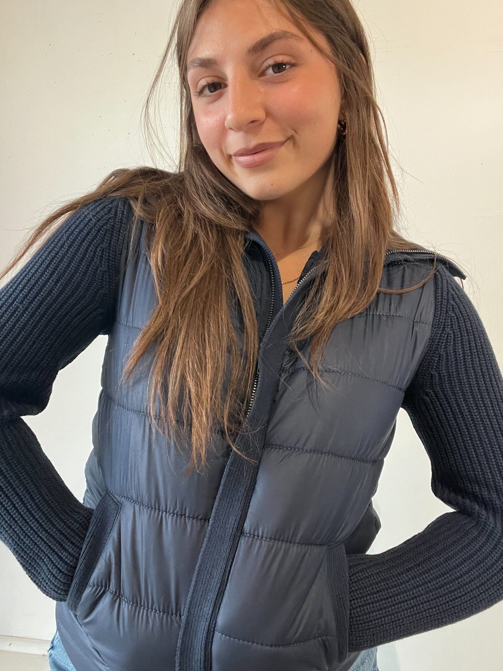 April Long Sleeve Zip Up Vest - Image 2