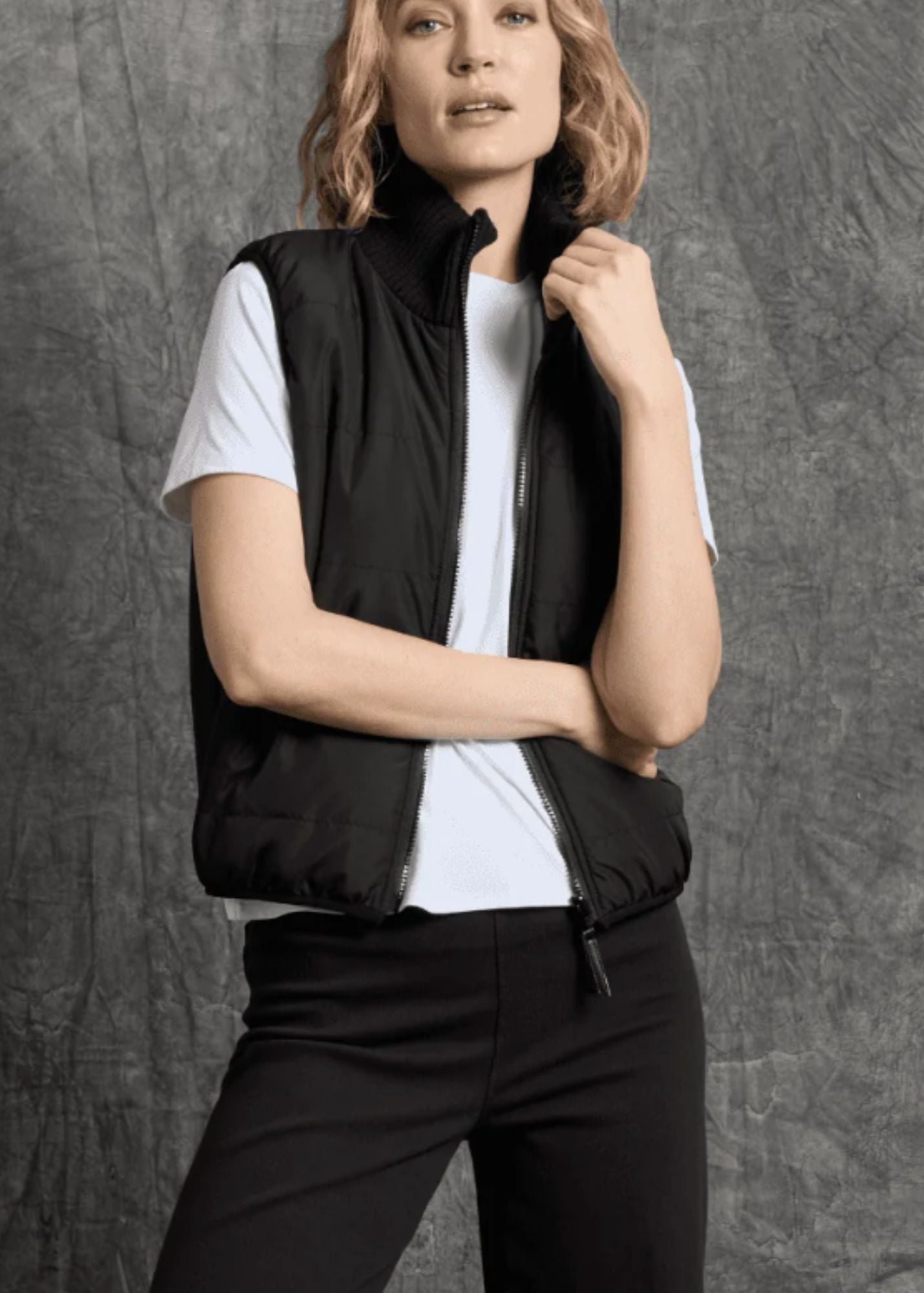 Prudence Reversible Puffer Sweater Vest