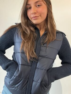 April Long Sleeve Zip Up Vest