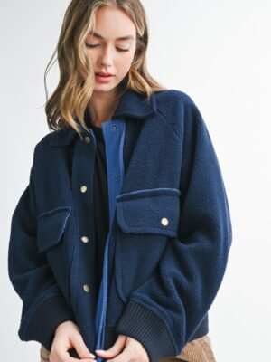 Estella Cropped Button Up Jacket